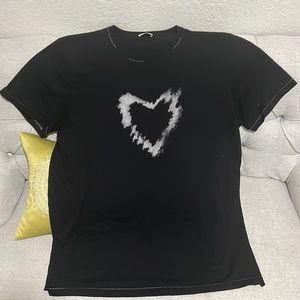 Saint Laurent black graphic tee